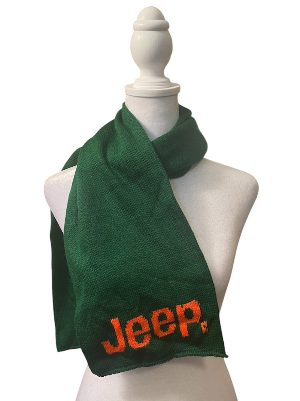 Jeep Green Scarf with Orange Logo